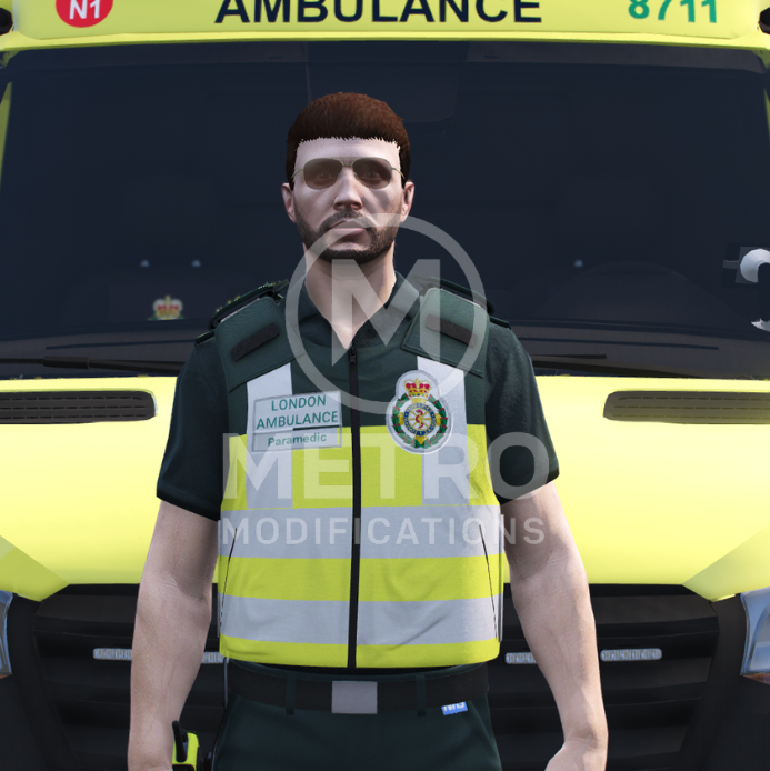 (LAS) Hivis Paramedic Vest